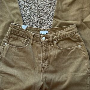 Good American Tan Trousers